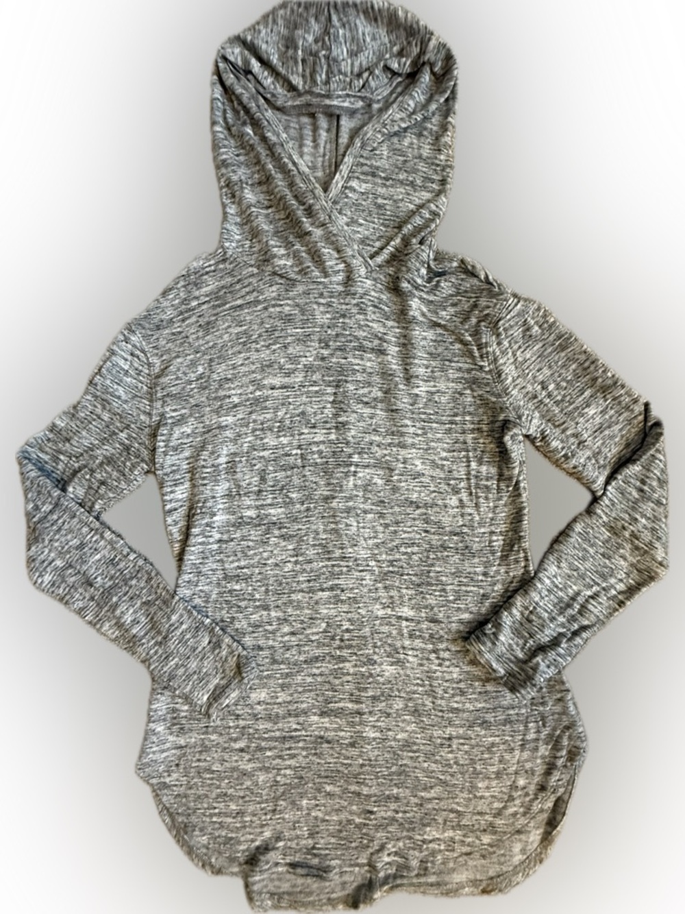 Daily Ritual Heather Gray Hooded Pullover